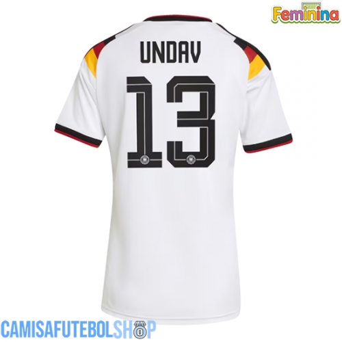 Camisa de time de futebol Alemanha Deniz Undav #13 Replicas 1º Equipamento Feminina Mundo 2026 Manga Curta